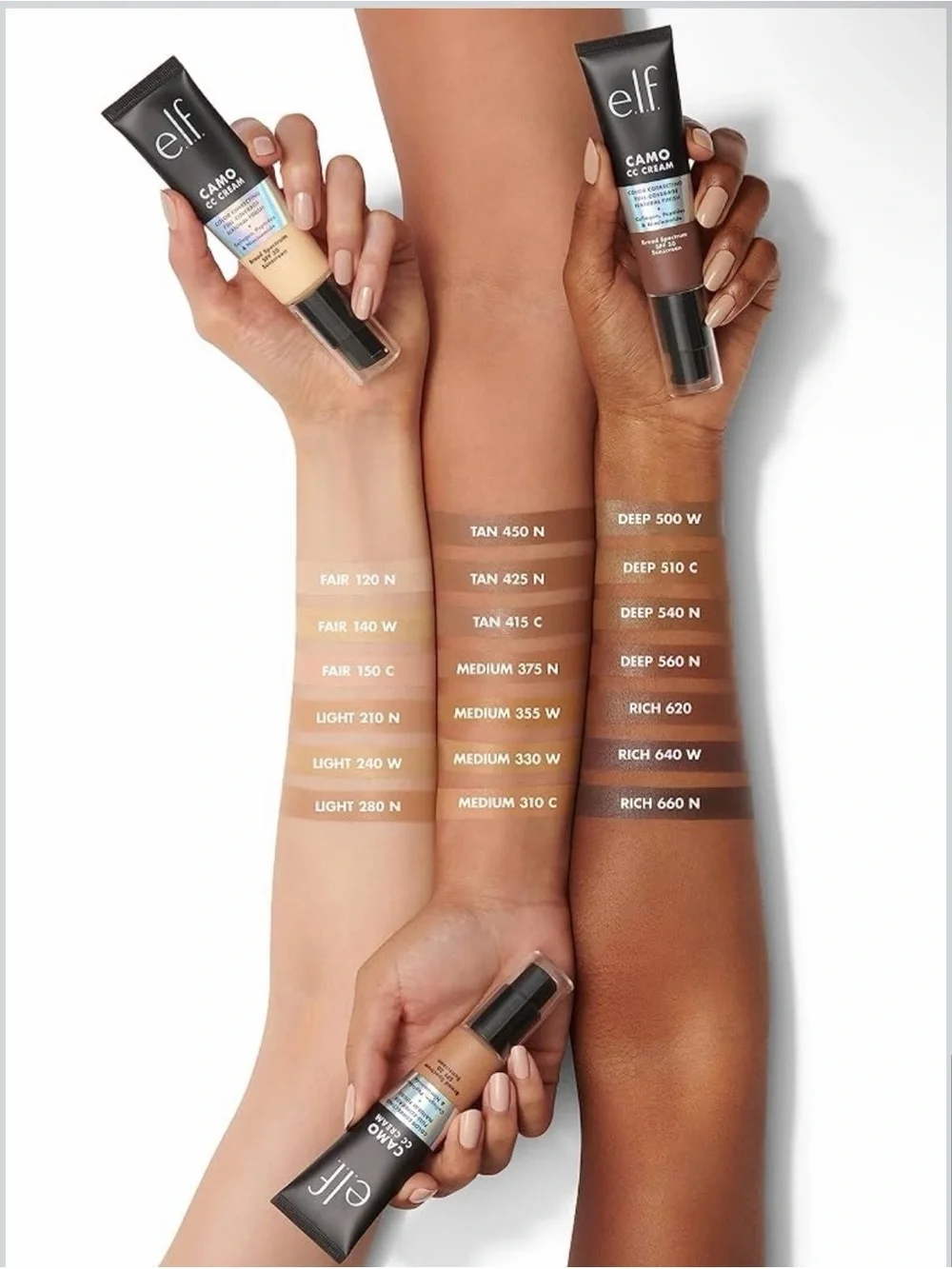 ELF Camo CC Cream - semi matte finish deep 530 NIB. Full coverage
